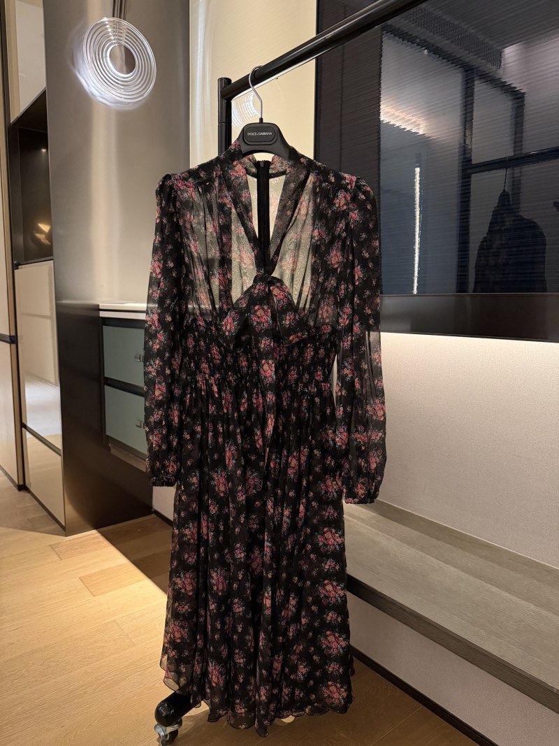 Повседневное платье с цветочным принтом Dolce & Gabbana