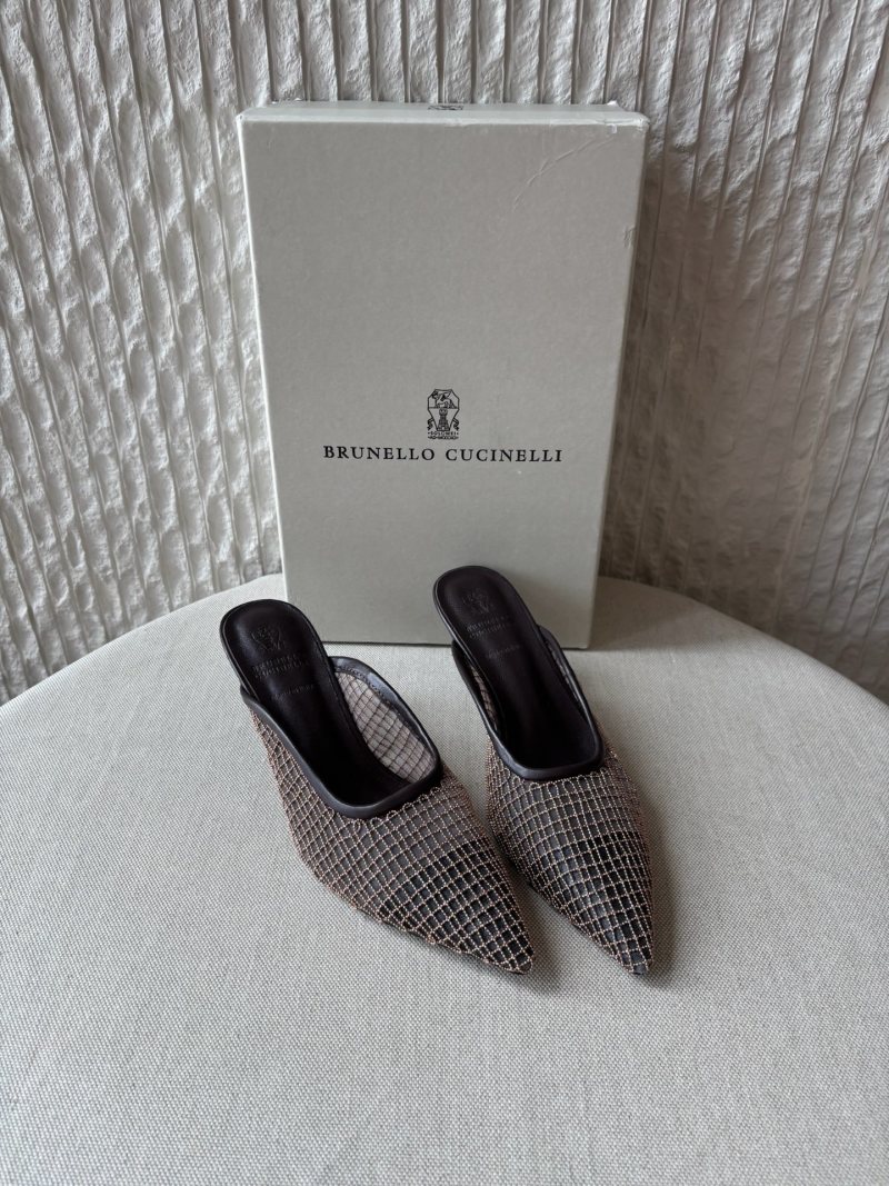 Мюли женские Brunello Cucinelli из сетки