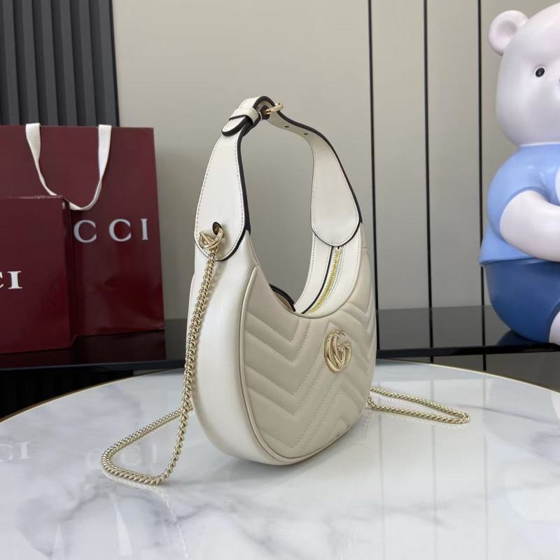 Сумка Gucci кремовая с цепочкой