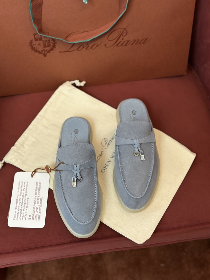 Мокасины женские Loro Piana Charms Walk с белым подошвой
