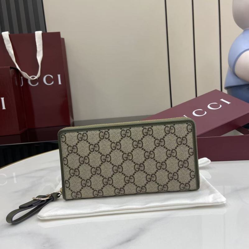 Портмоне Gucci с монограммой и ремешком