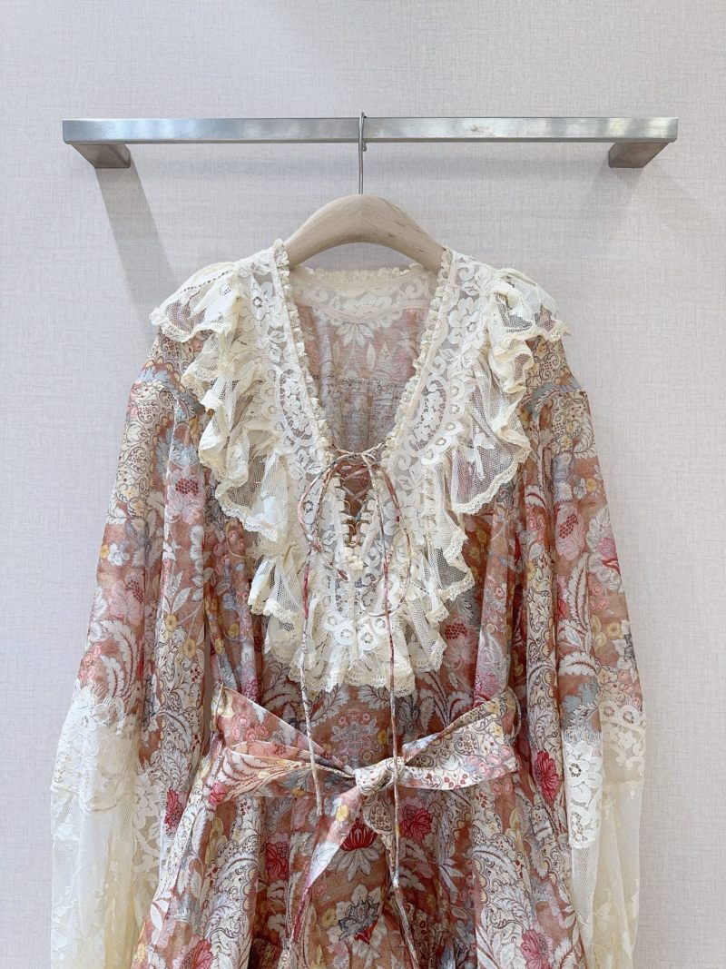 Женский вечерний комплект с кружевом Zimmermann
