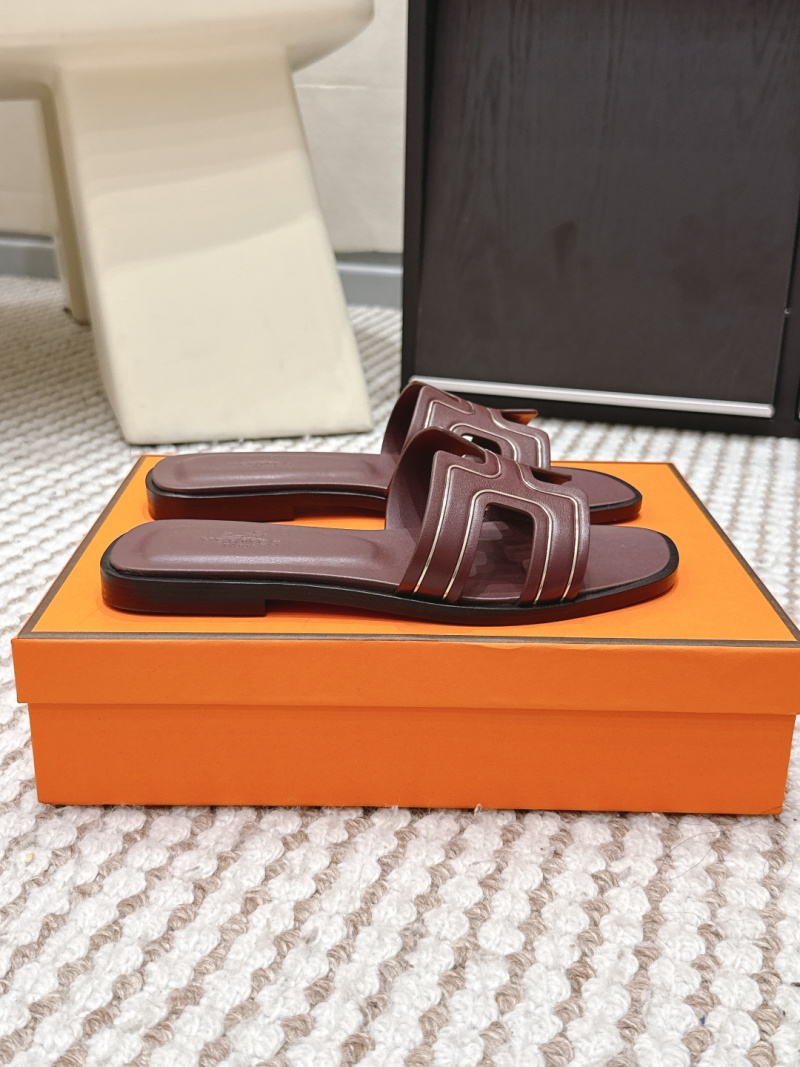 Женские шлёпанцы с H-образным ремешком Hermès