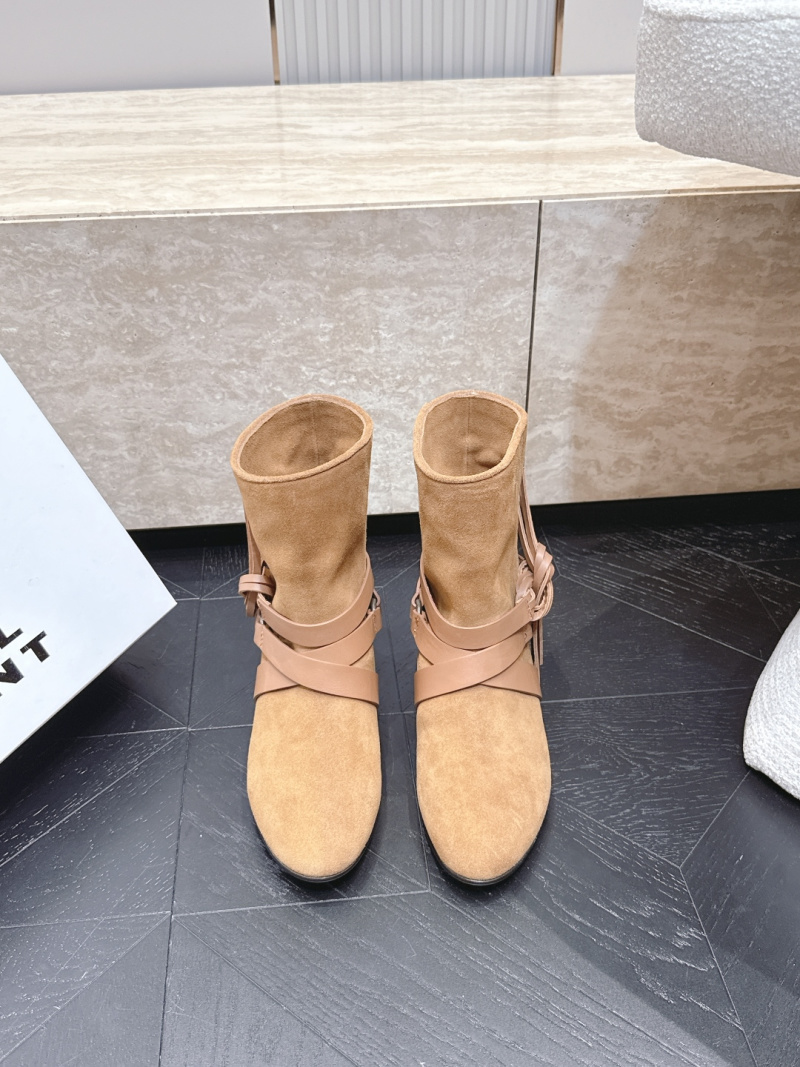 Женские ботильоны Isabel Marant бежевого цвета