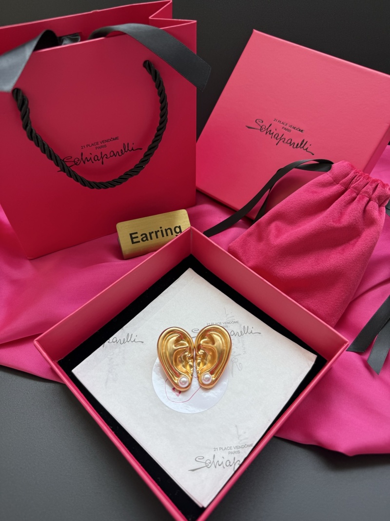 Серьги в форме ушей с жемчугом Schiaparelli
