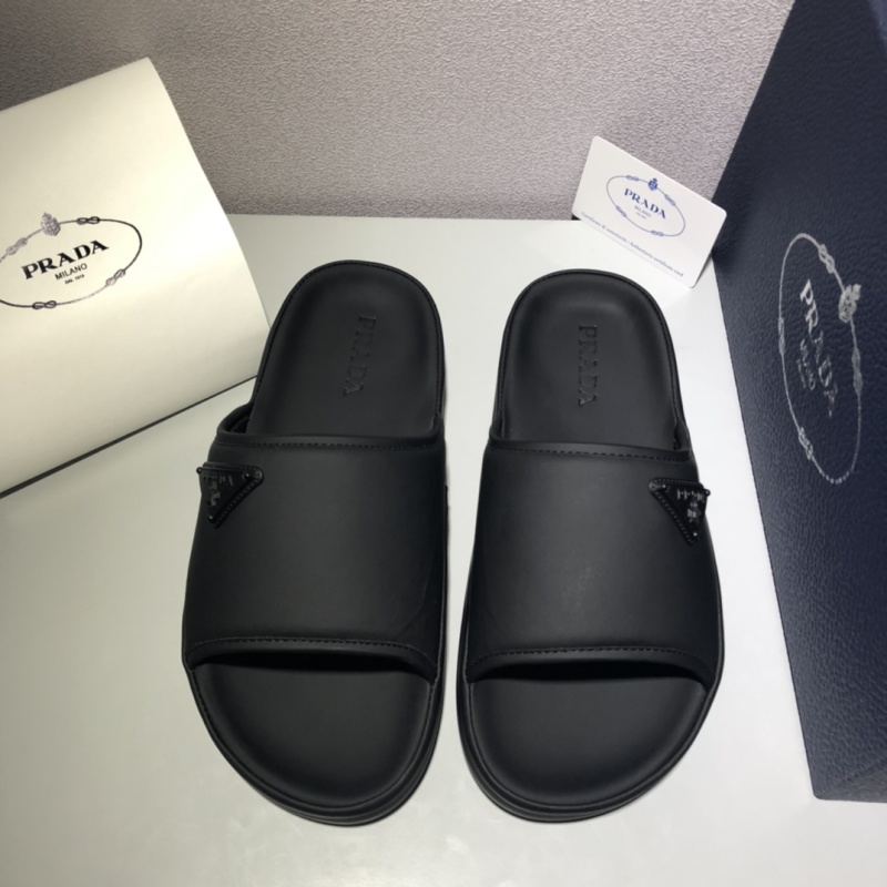 Мужские шлепанцы черные HDV911 Prada