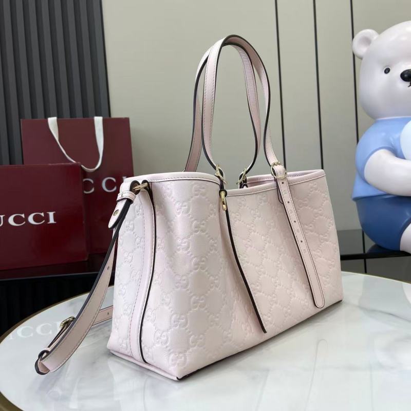 Сумка Gucci розовая с тиснением