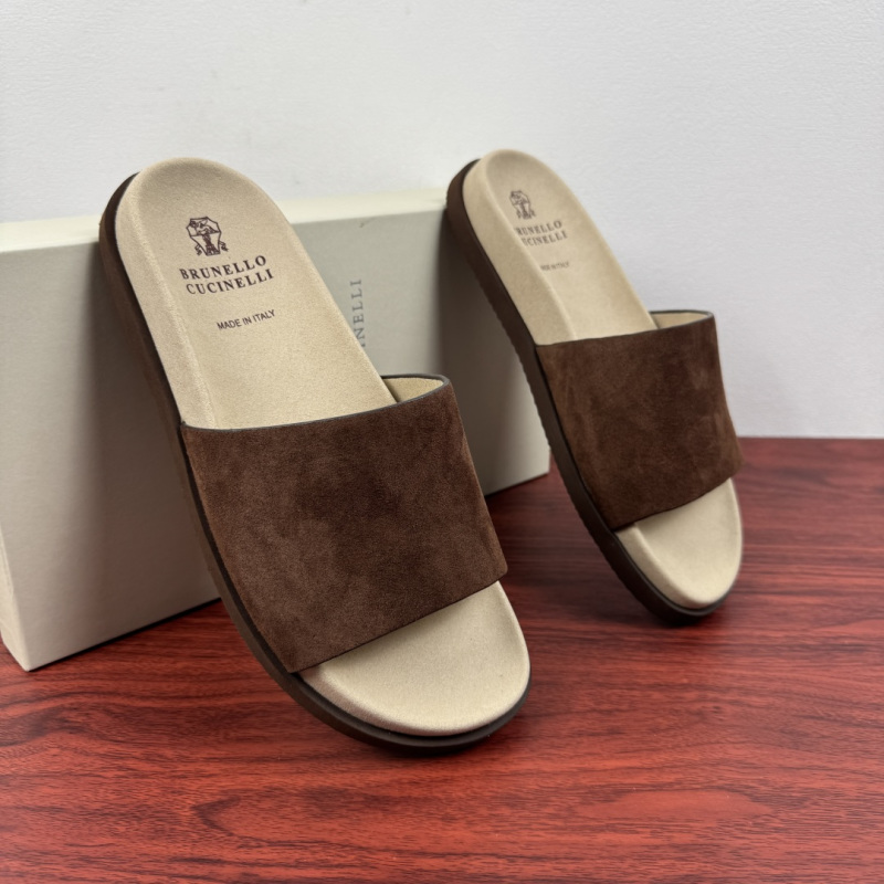 Мужские шлёпанцы Brunello Cucinelli