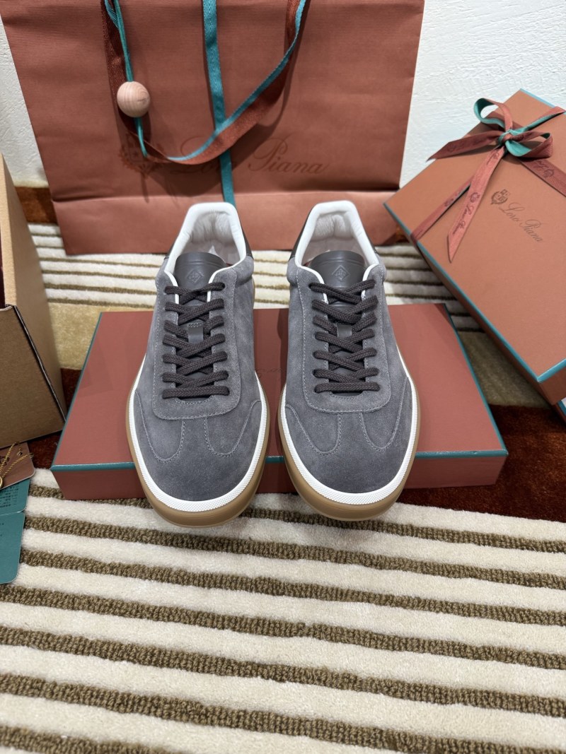 Кроссовки Loro Piana Tennis Walk серые