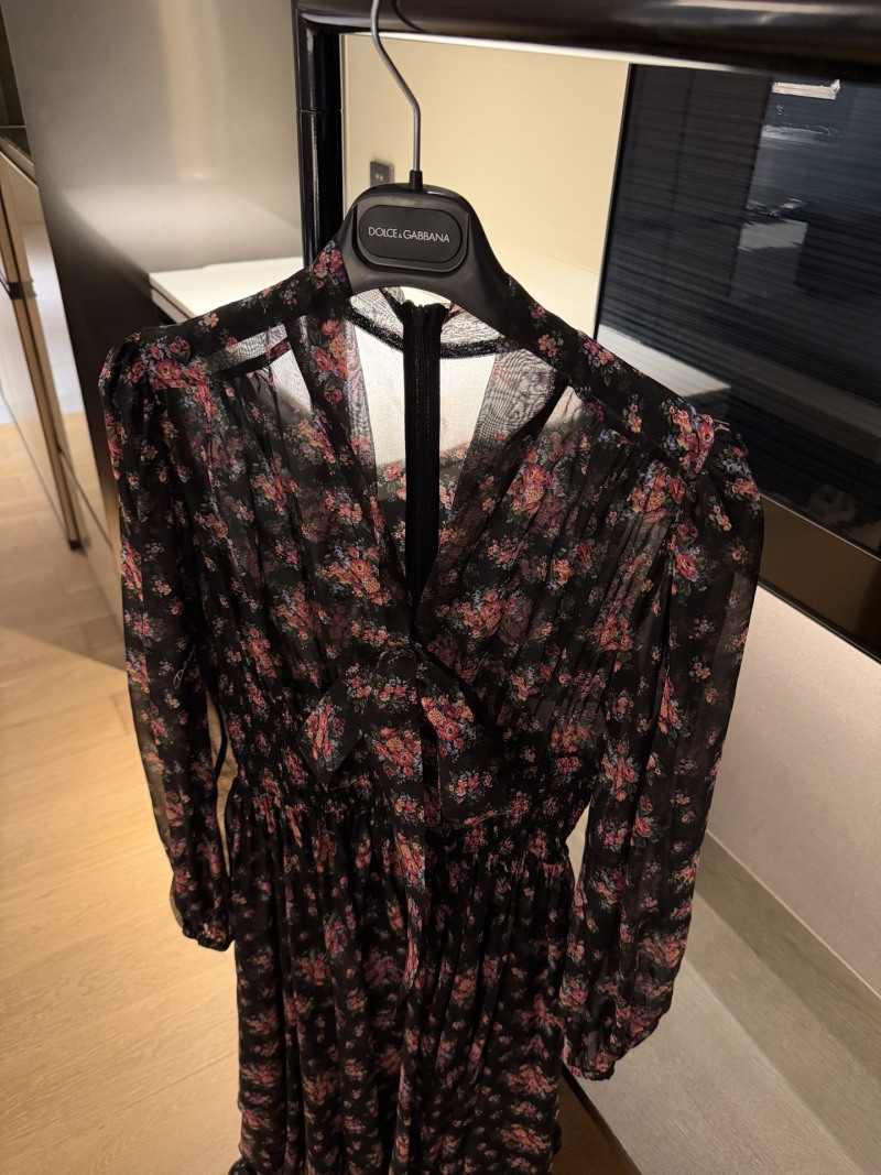 Повседневное платье с цветочным принтом Dolce & Gabbana