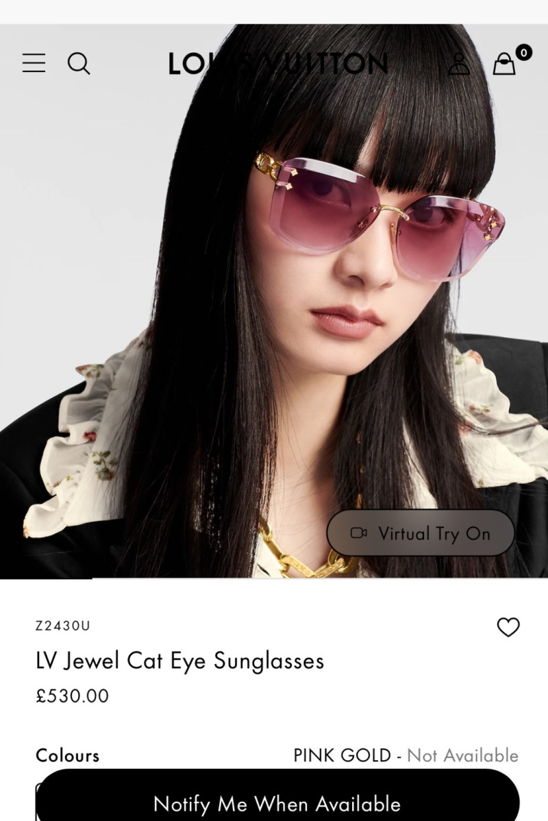 Солнцезащитные очки Louis Vuitton Jewel Cat Eye
