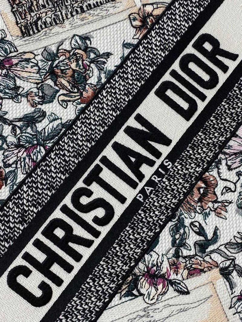 Сумка-тоут Christian Dior с цветочным принтом