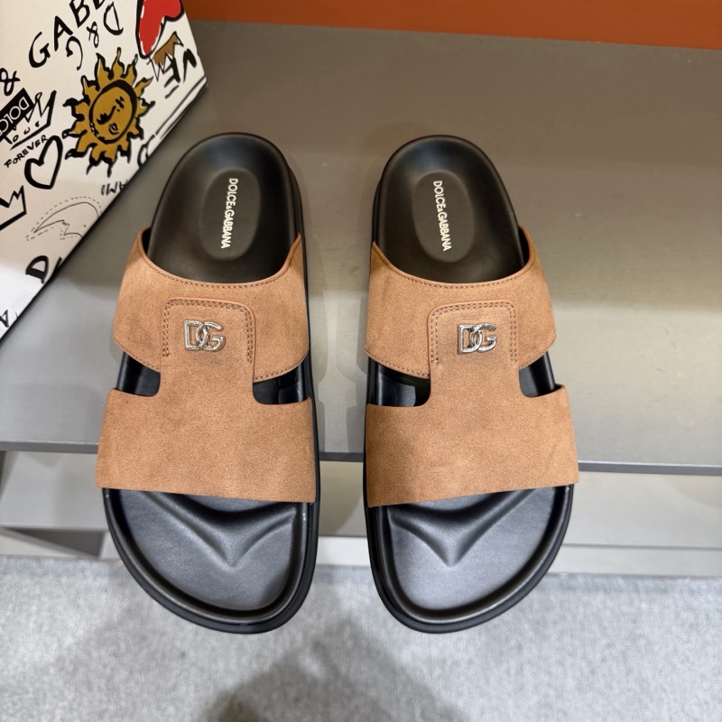 Мужские сандалии DG на платформе из нубука Dolce & Gabbana