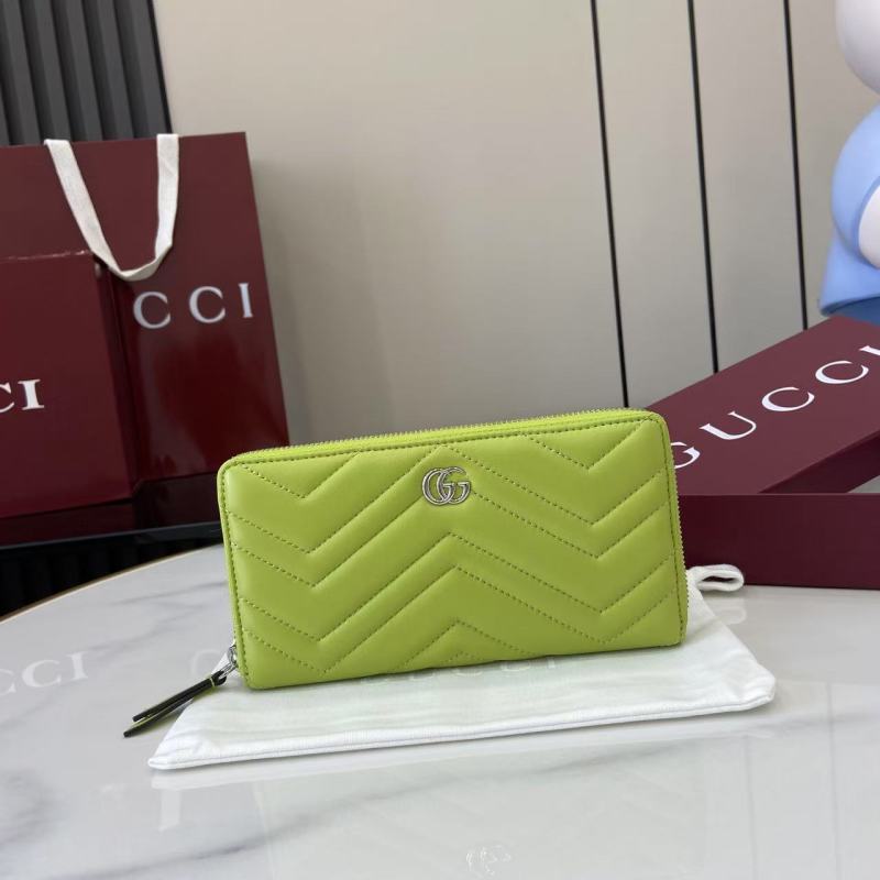 Портмоне Gucci с молнией зеленый
