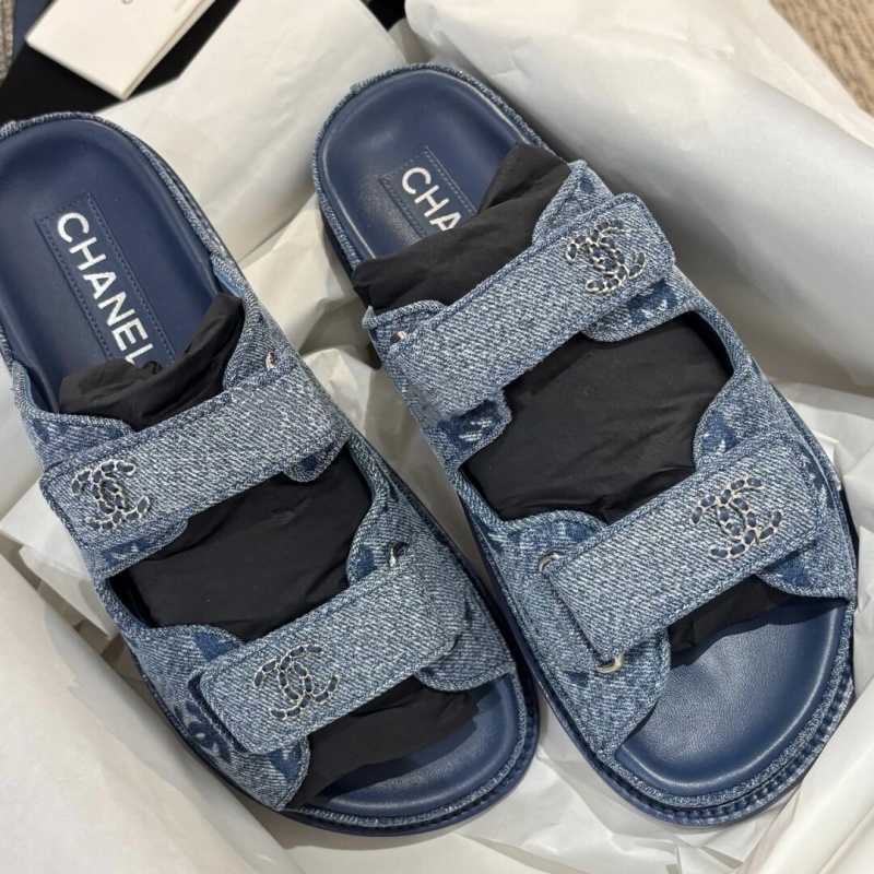 Сандали женские Chanel с липучкой