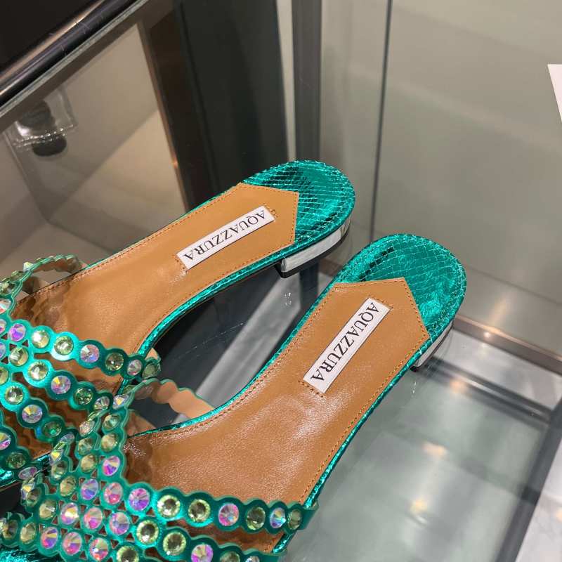 Сандалии женские Aquazzura со стразами