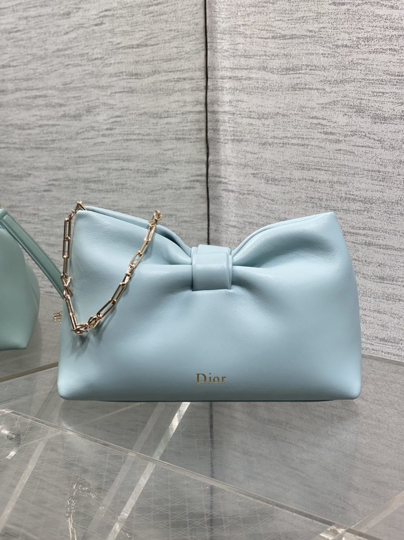Сумка Dior с бантом и цепочкой