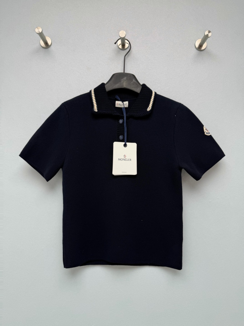 Кофта-поло Moncler с контрастной отделкой