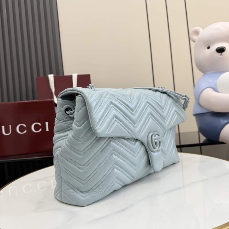 Сумка-кроссбоди Gucci светло-голубая