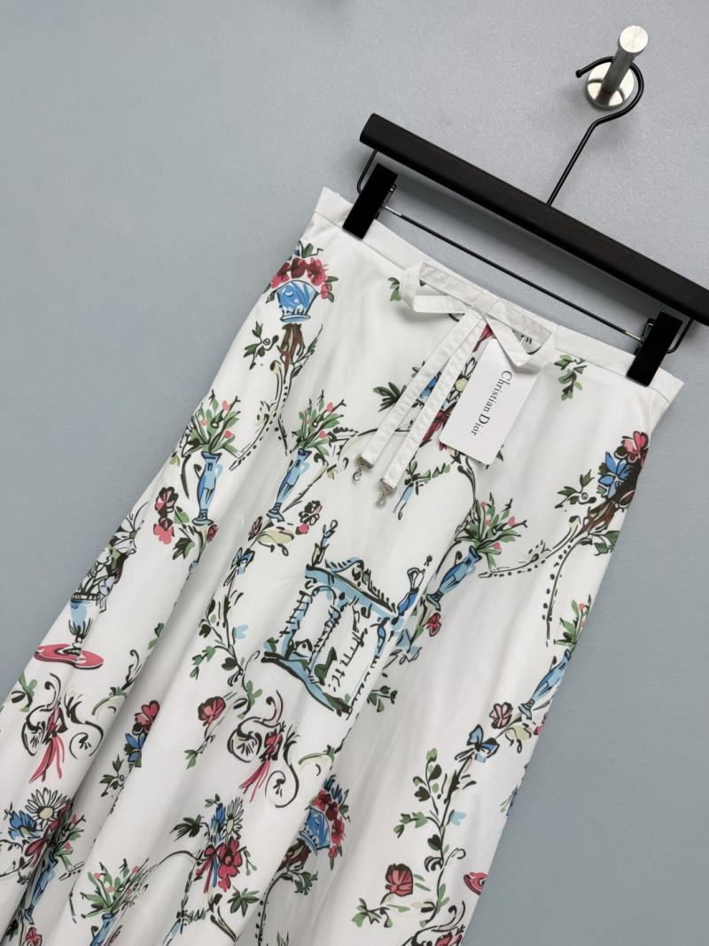 Юбка с принтом в стиле ретро Dior