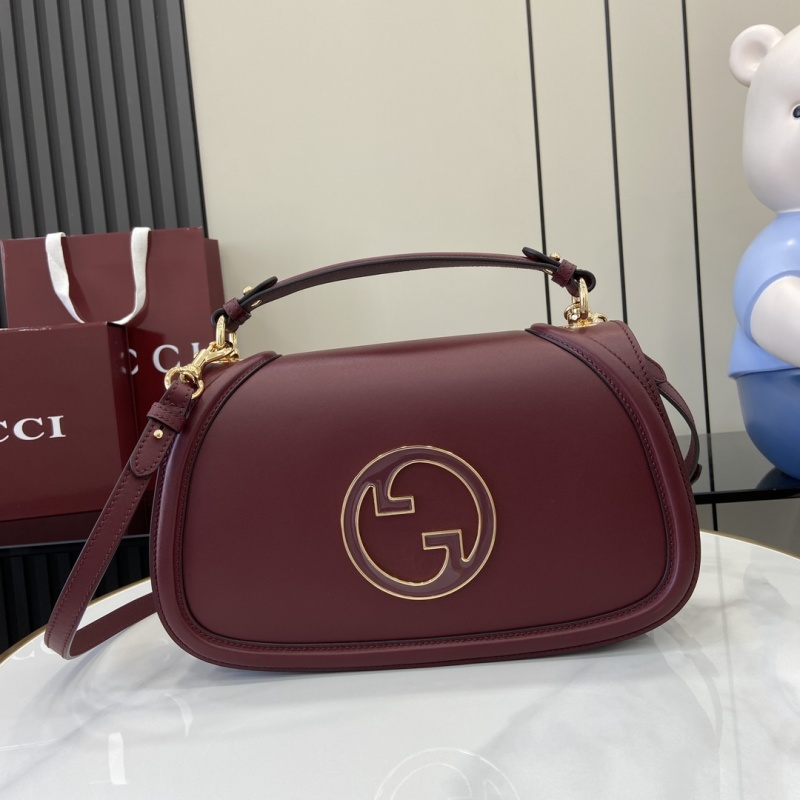 Сумка Gucci бордовая с логотипом