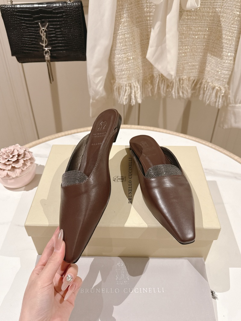 Мюли Brunello Cucinelli с декором из бисера