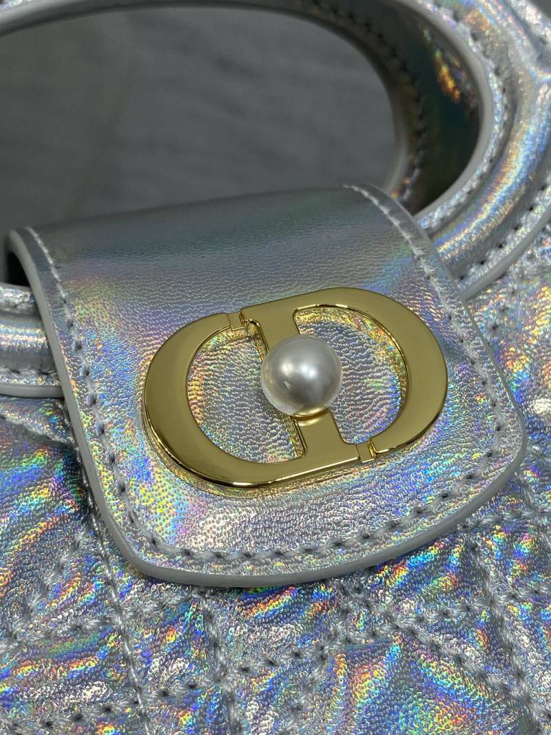 Сумка Dior J'adior серебристая