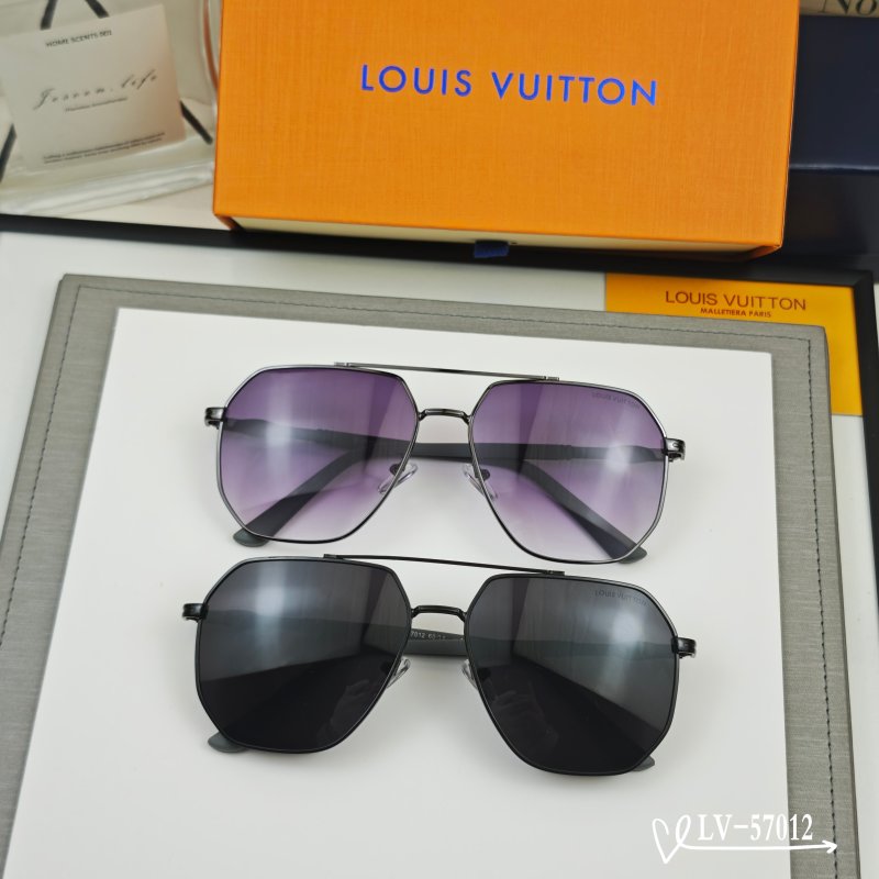 Солнечные очки металлические поляризационные, размер 58-17-142 Louis Vuitton