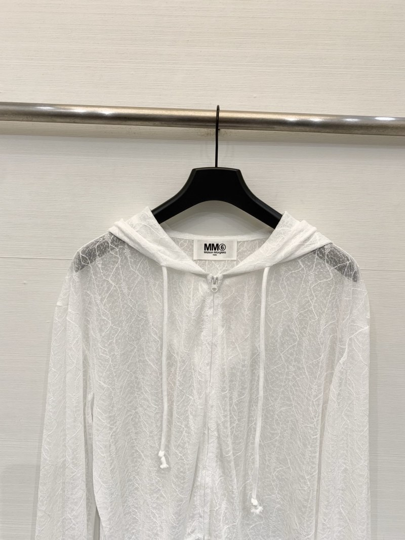 Легкая прозрачная куртка с капюшоном MM6 MM6 Maison Margiela