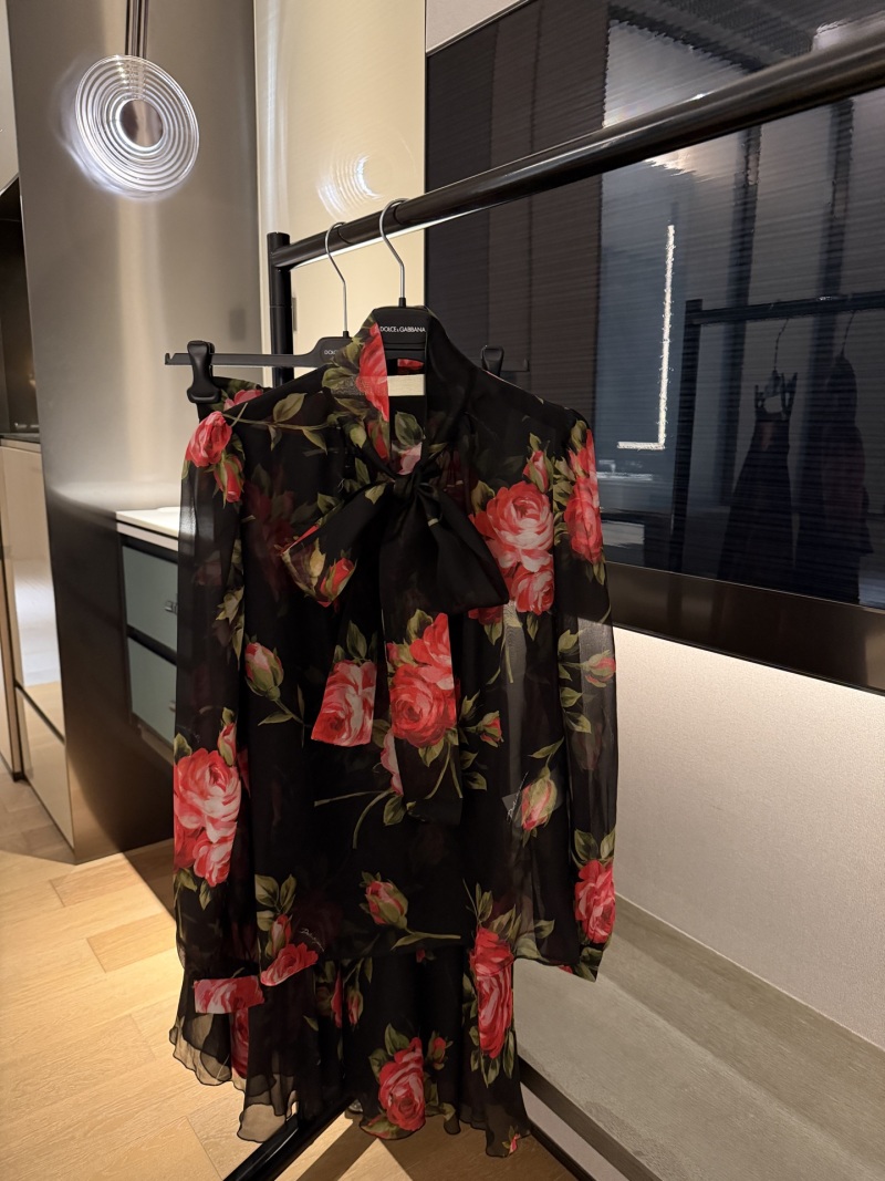 Повседневное платье с цветочным принтом Dolce & Gabbana
