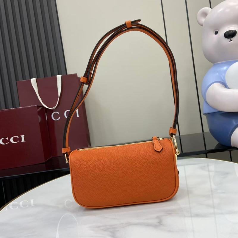 Сумка Gucci оранжевая с ремнем