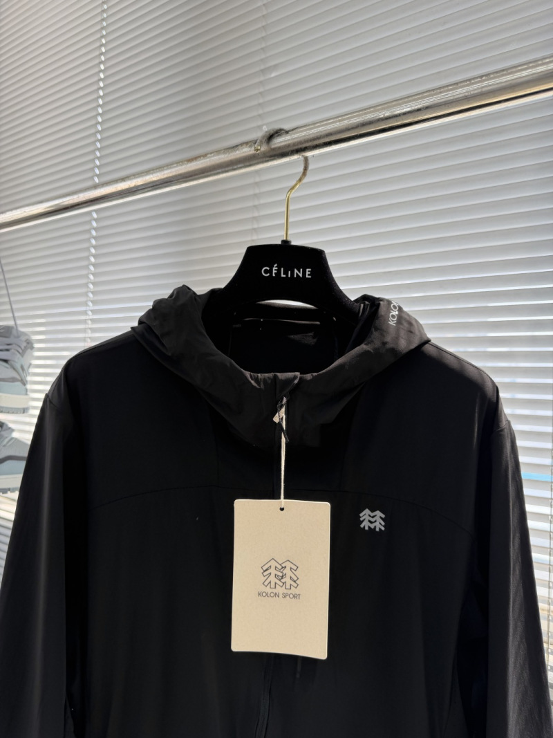 Ветровка Kolon Sport мужская летняя черная с капюшоном