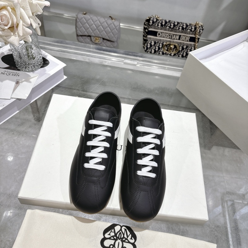 Черные кеды Alexander McQueen с белой полосой