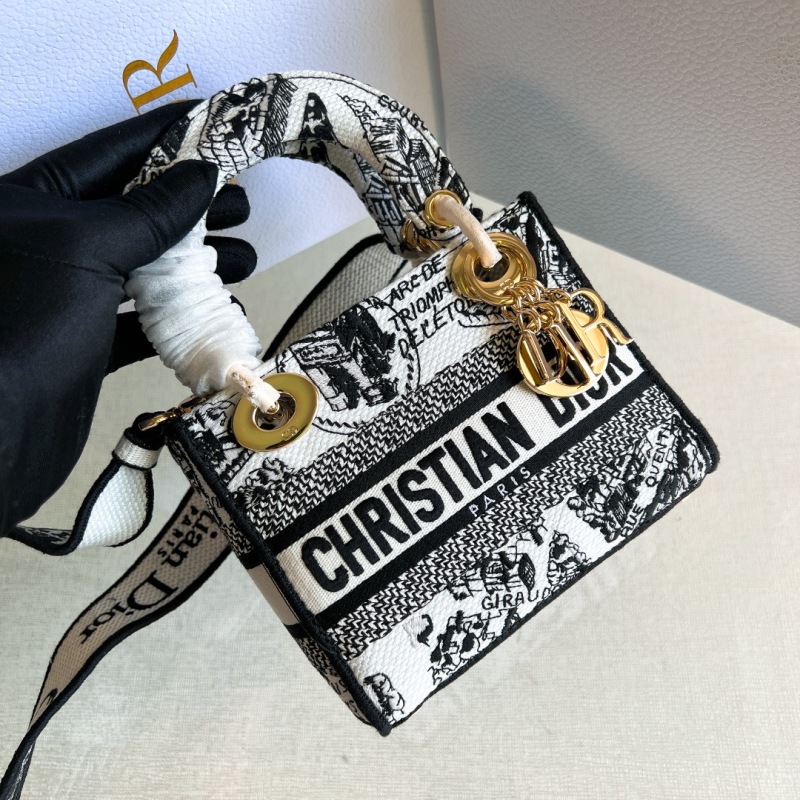 Сумка Dior с принтом Париж