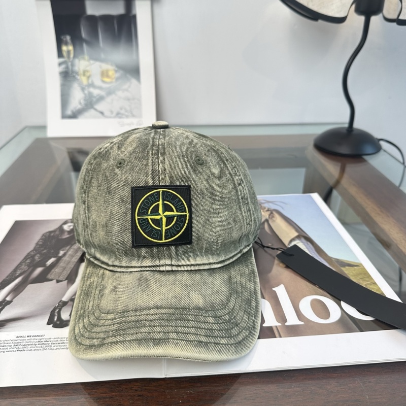 Бейсболка Stone Island с эффектом выцветания