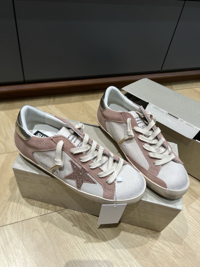 Женские кроссовки Golden Goose Super-Star с эффектом потертости