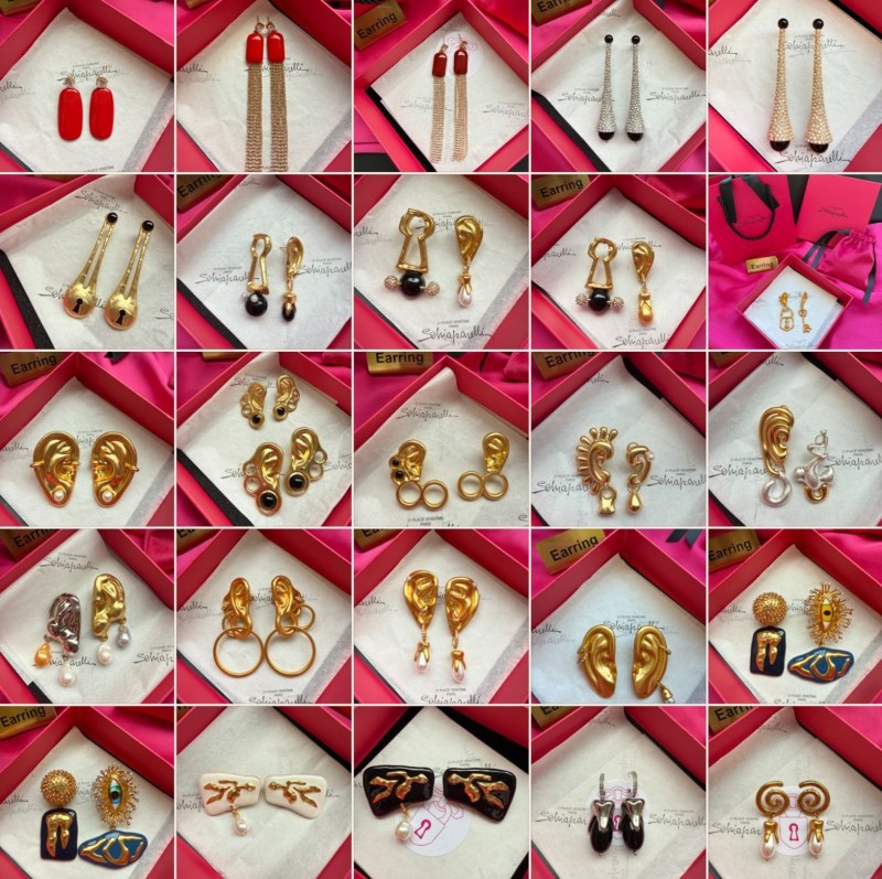 Серьги Schiaparelli