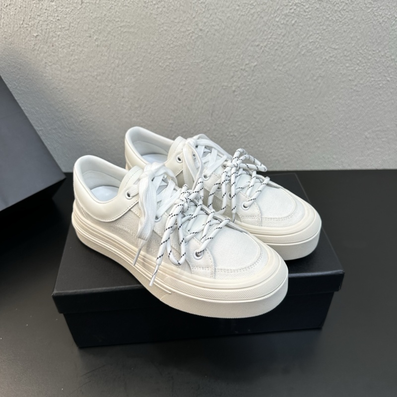 Женские кроссовки на платформе, белые Chanel