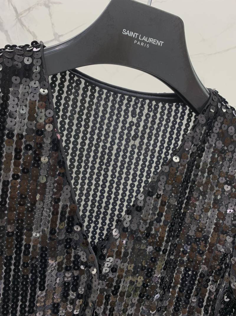 Кардиган Saint Laurent с пайетками