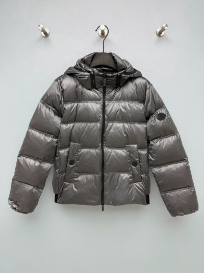 Пуховик Moncler серый