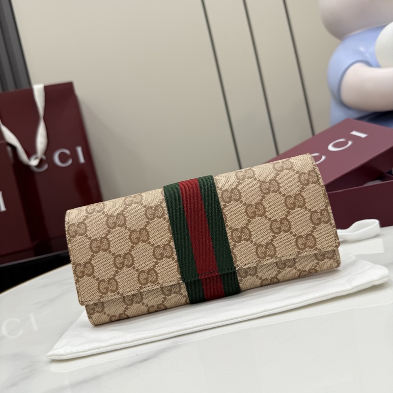 Портмоне Gucci с монограммой и кантом