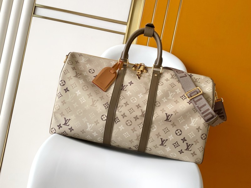 Дорожная сумка Louis Vuitton Keepall Bandoulière 50, песочный цвет