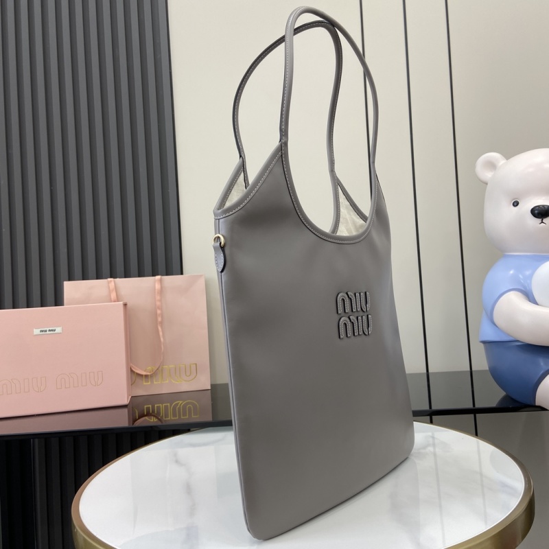 Сумка-тоут Miu Miu серая