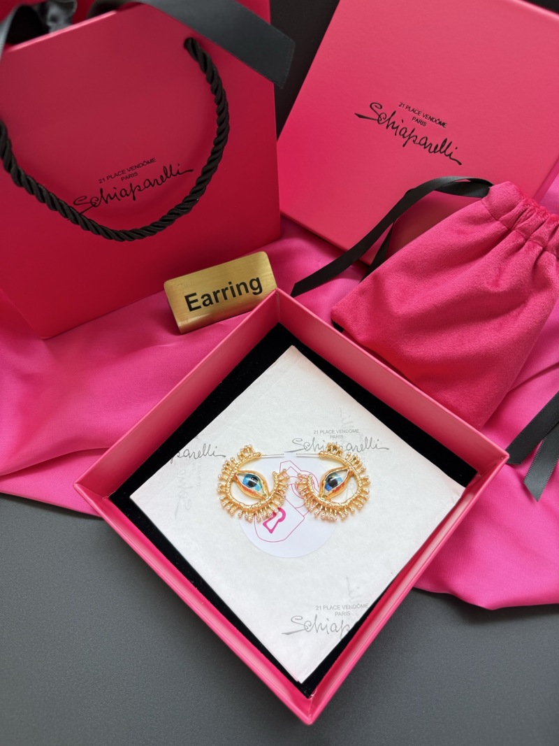 Серьги в форме глаз Schiaparelli