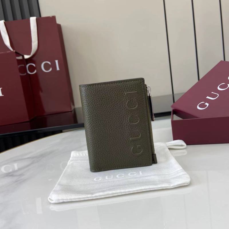 Кошелёк Gucci зелёный с молнией