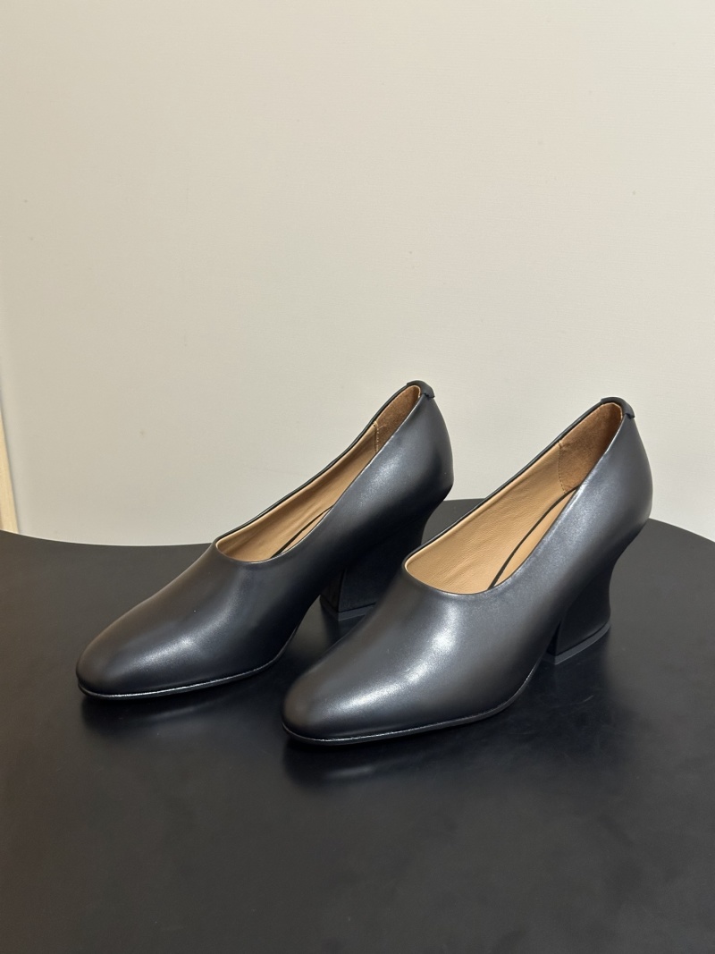 Женские кожаные мюли Jil Sander с каблуком 5.5 см