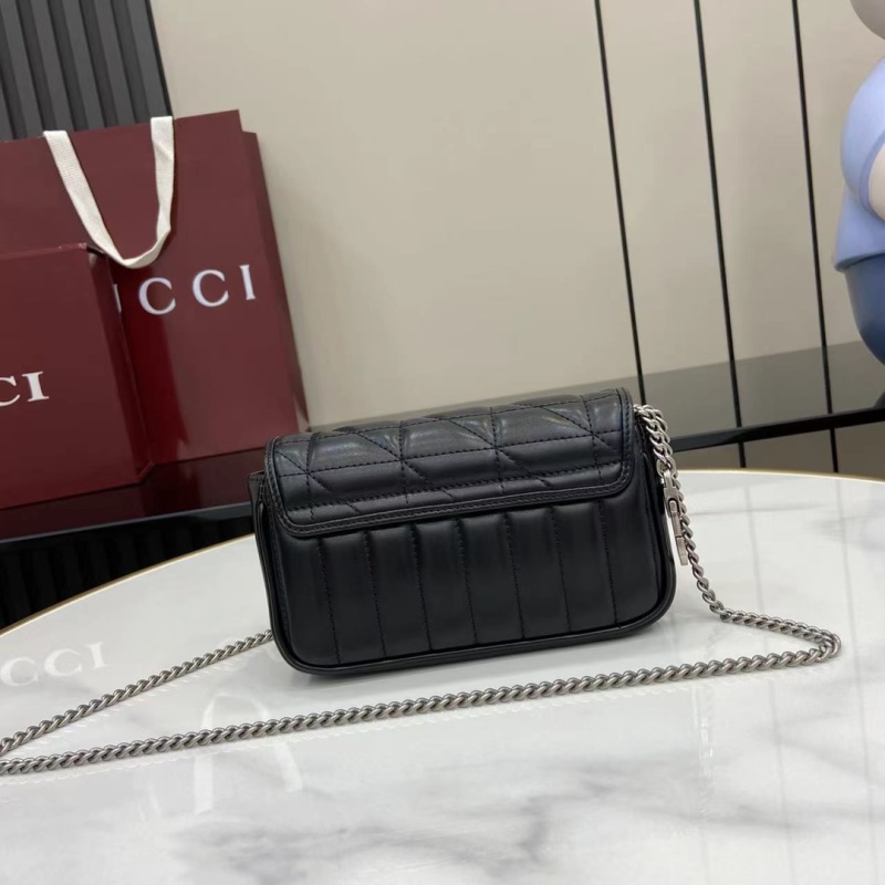 Черная сумка Gucci с цепочкой