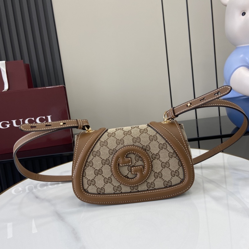 Сумка Gucci GG Canvas с кожаной отделкой