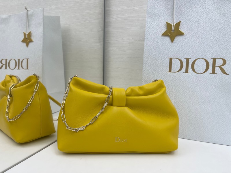 Сумка Dior Bow желтая