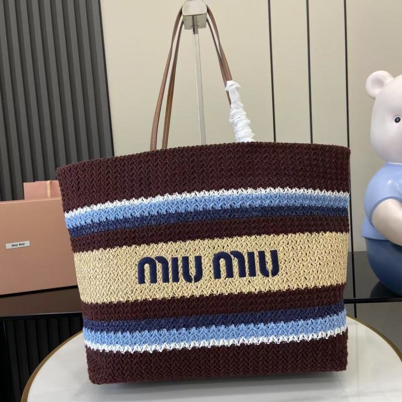Сумка-шоппер Miu Miu плетеная